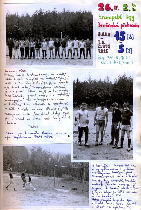 26.4.80 - Brno přehrada   T.O. ZLATÁ RŮŽE : HULHO 5:15